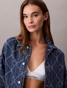 All-Over Logo Denim Jacket, CK ATLANTIC, hi-res