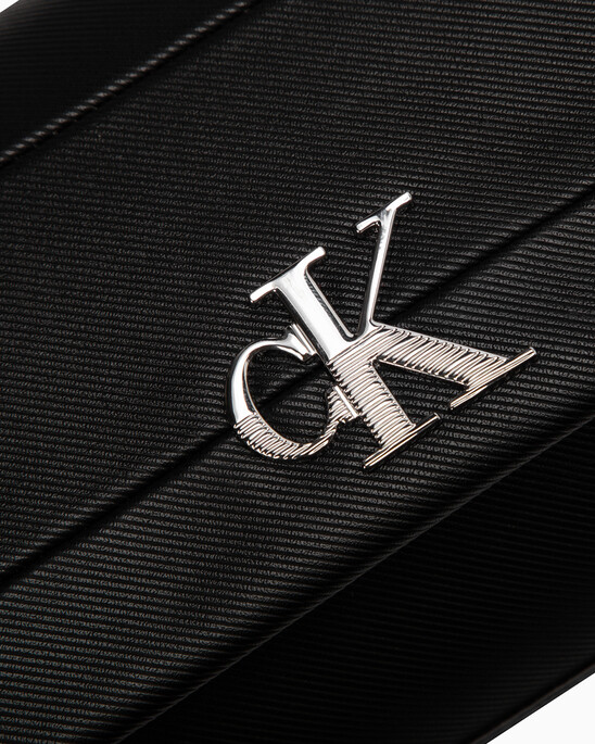 Minimal Monogram East-West Flap Textured Crossbody