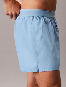 CK X Cotton Monogram Slim Boxer, Gulf Blue, hi-res