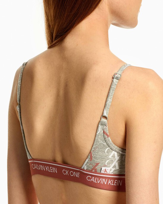 CK ONE COTTON LIGHTLY LINED BRALETTE