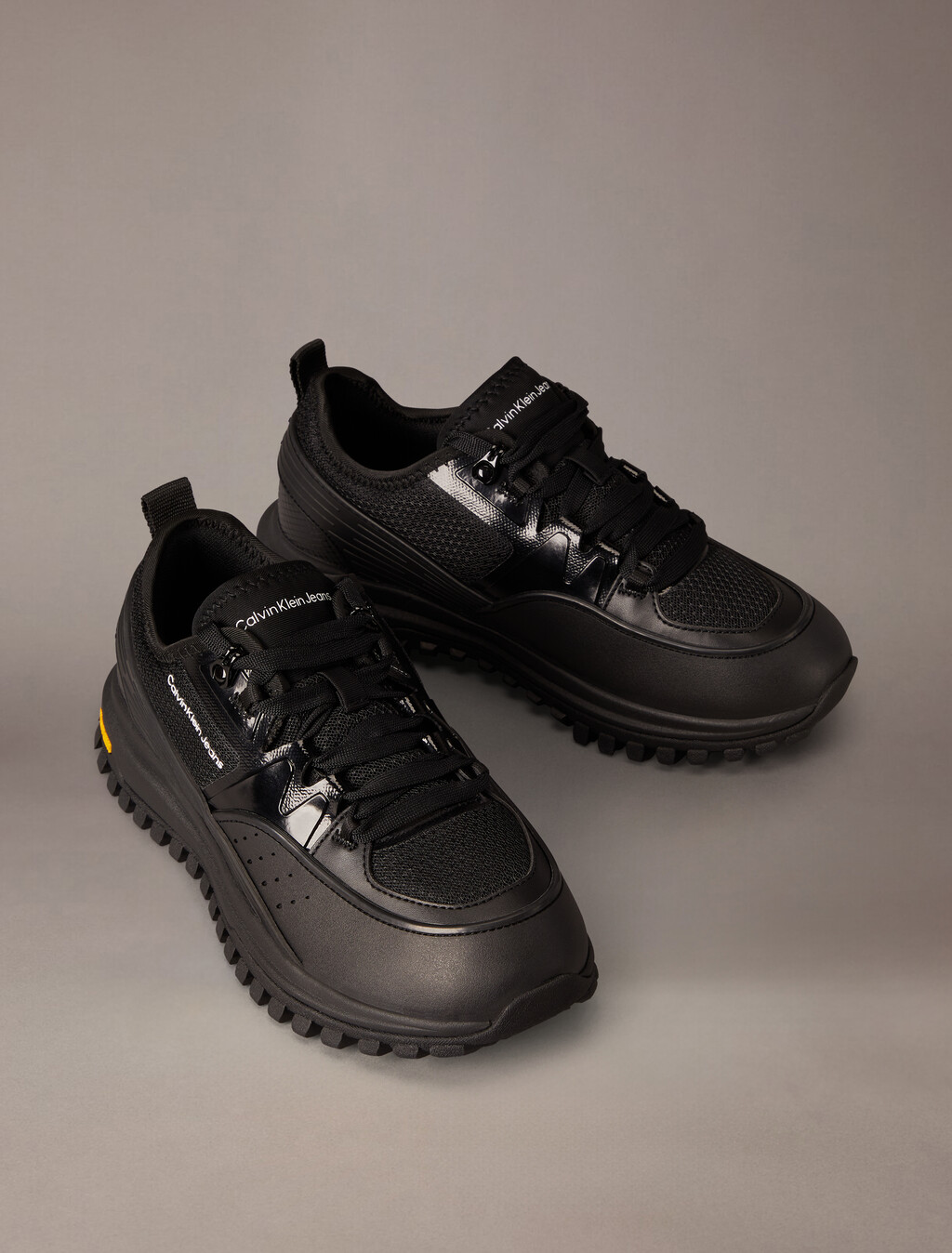 Toothy Running Sneakers, Black, hi-res