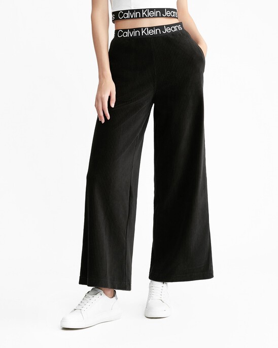 Velvet Wide Leg Pants
