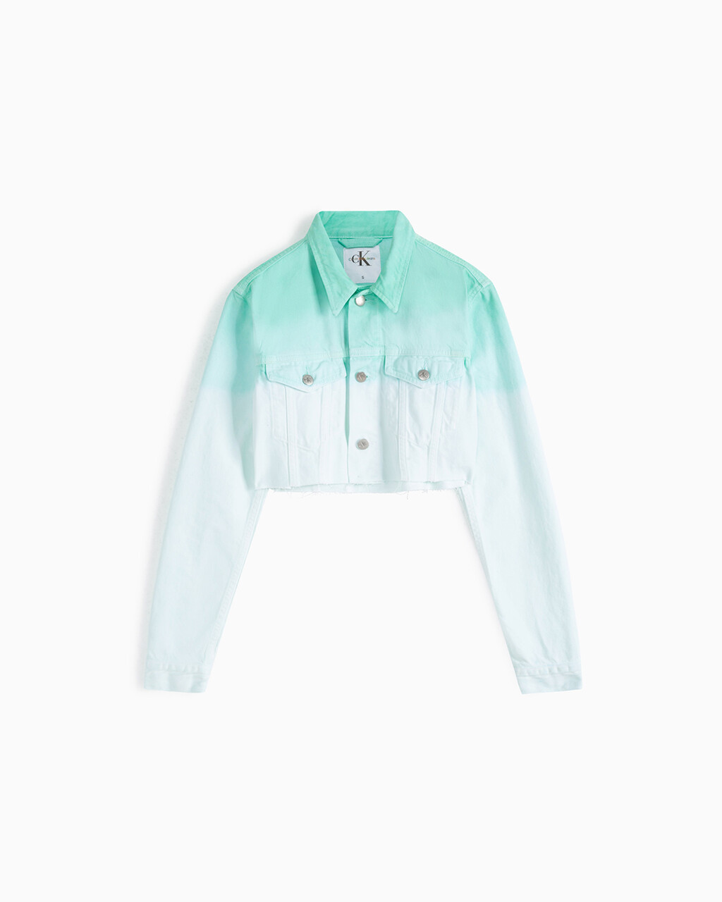 Pride Extreme Cropped Denim Jacket, Denim Light, hi-res
