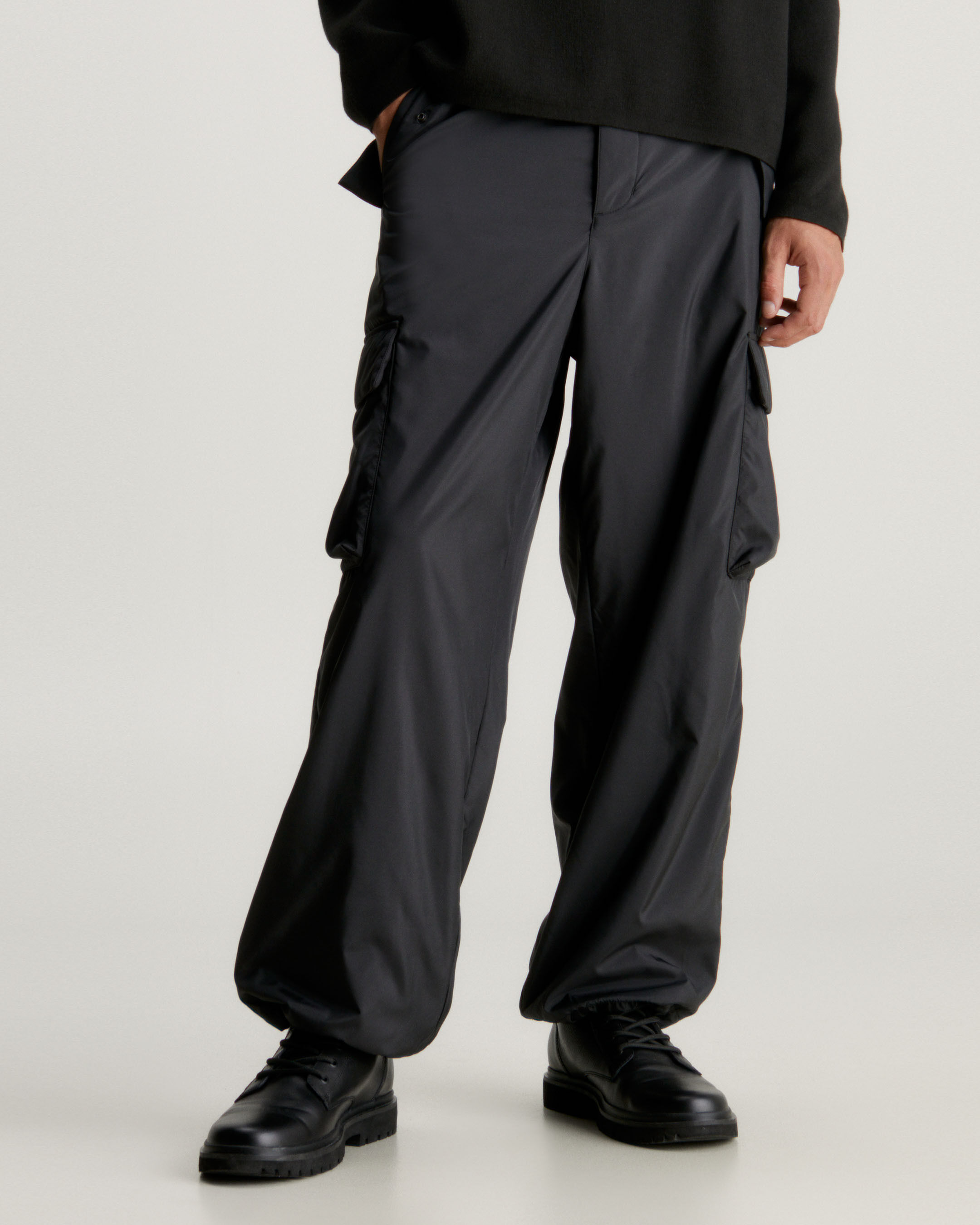 All black cargo deals pants