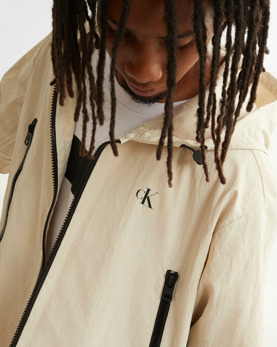 BLACK ARCHIVAL MONOGRAM WINDBREAKER