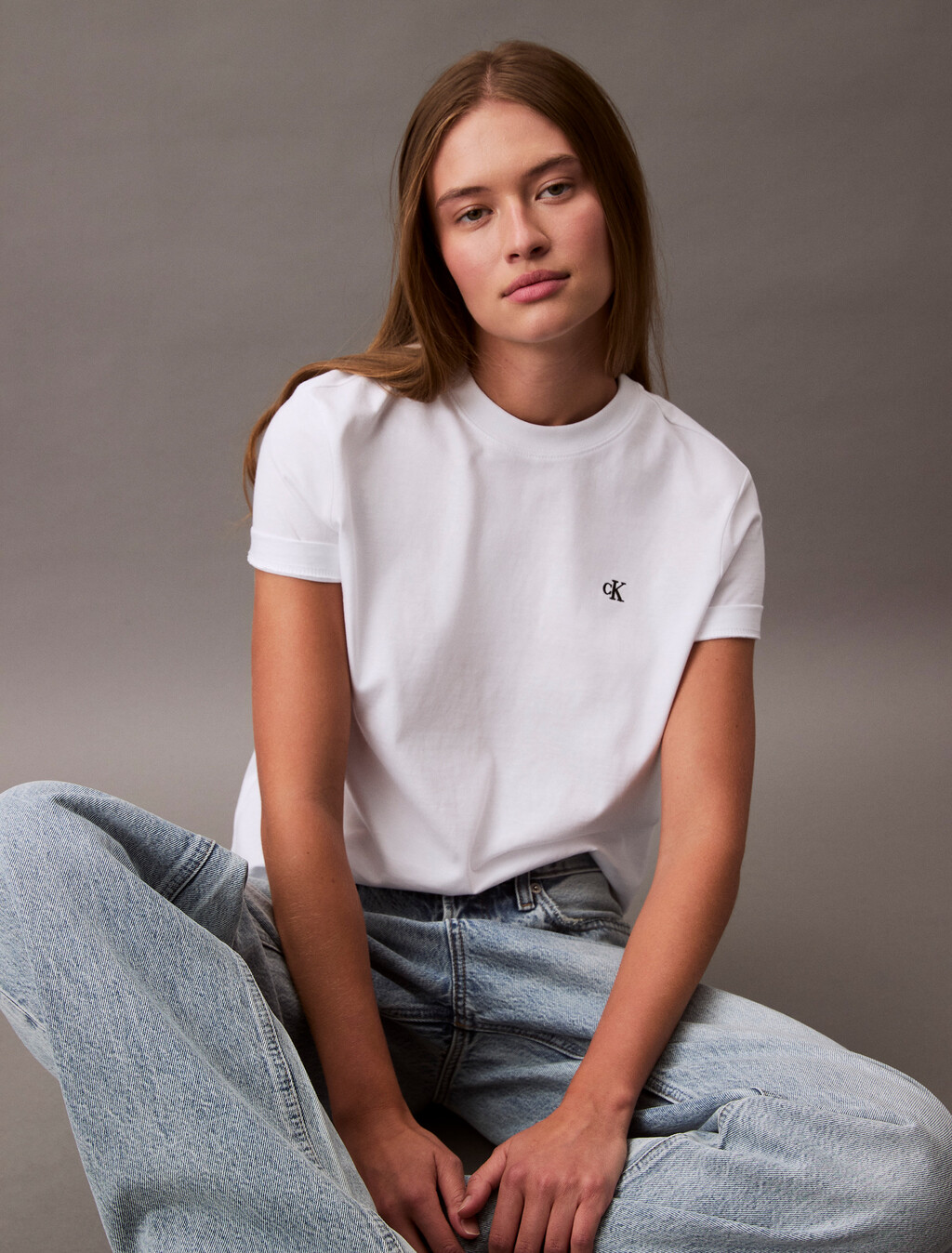 Archive Logo Crewneck Tee, Brilliant White, hi-res