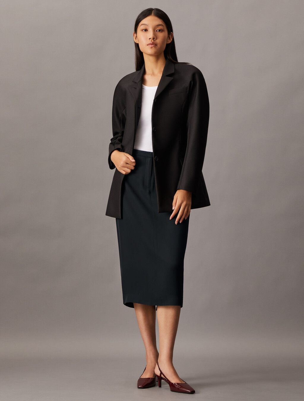Hero Pencil Skirt, Black, hi-res