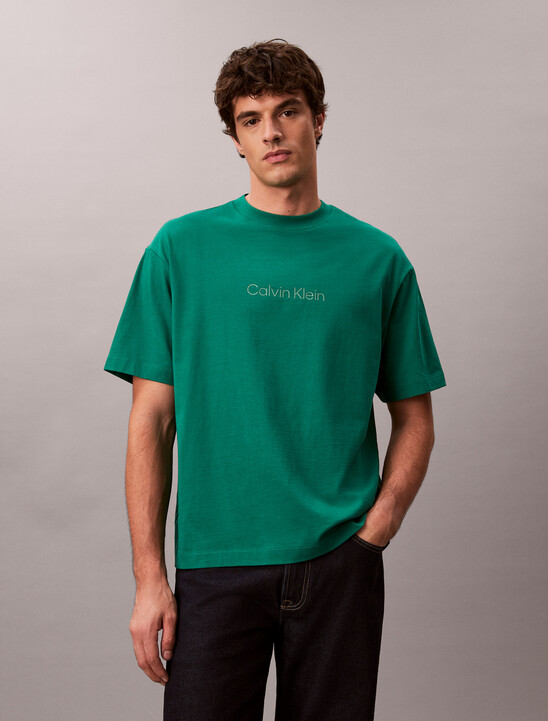 Calvin Logo Crew Neck Tee