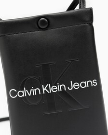 SCULPTED MONOGRAM TOTE, BLACK, hi-res