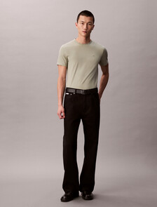 Stretch Cotton Slim Tee, Seagrass, hi-res