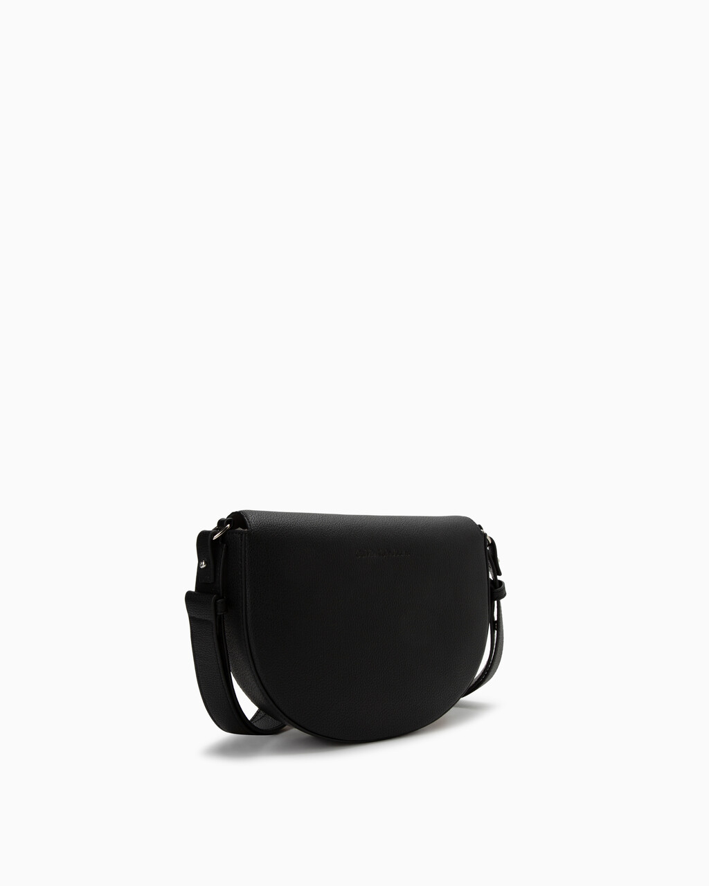 CKJ Minimal Monogram Saddle Bag, BLACK, hi-res
