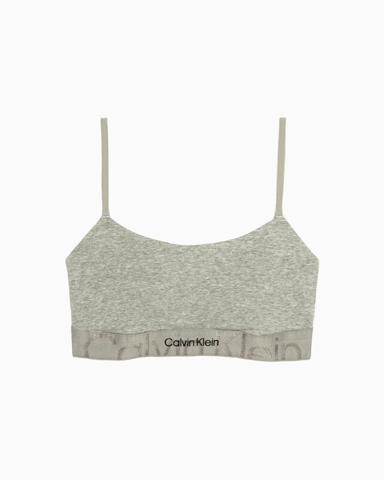 EMBOSSED ICON COTTON LIGHTLY LINED BRALETTE