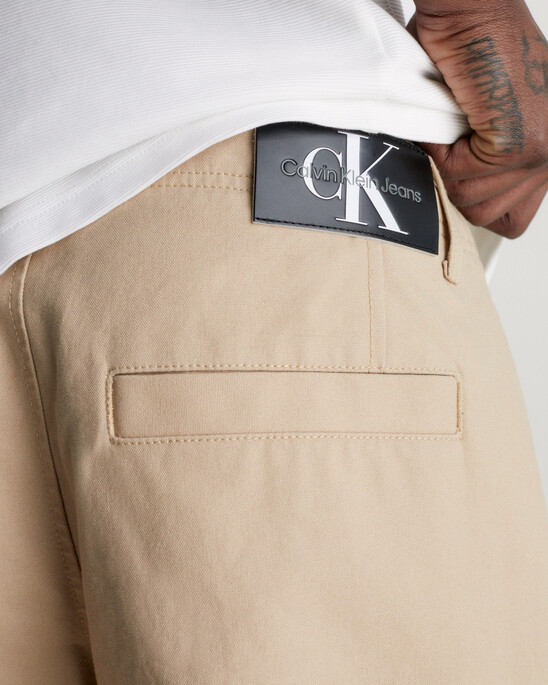 Cotton Canvas Cargo Pants