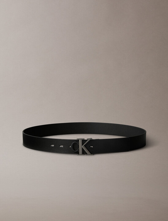 Monogram Plaque Buckle Reversible Belt 35mm