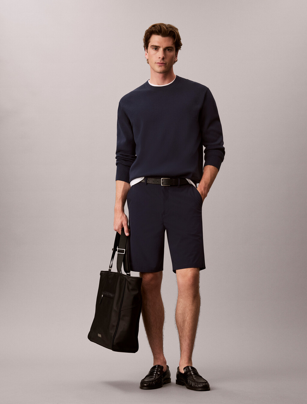 Straight Tech Dobby Short, Dark Sapphire, hi-res
