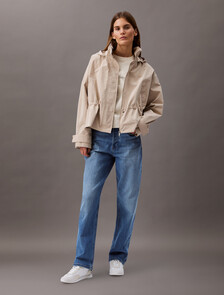 Nylon Waisted Jacket, Humus, hi-res