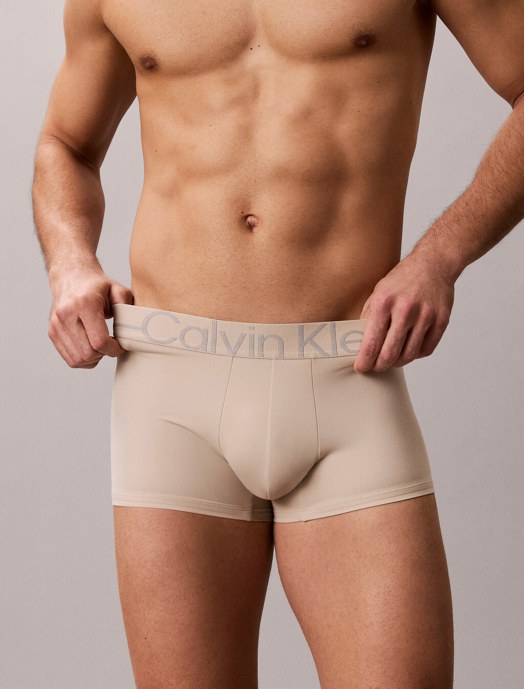 Icon Microfiber Stretch Metallic Low Rise Trunk, Oxford Tan, hi-res