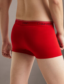 Logo Low Rise Trunk 3 Pack, 1 Black/ 1 Convoy/ 1 Red Gala, hi-res