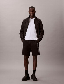 Cotton Terry Graphic Short, Black, hi-res