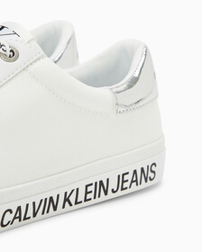 LOGO LACE UP SNEAKERS, Bright White, hi-res