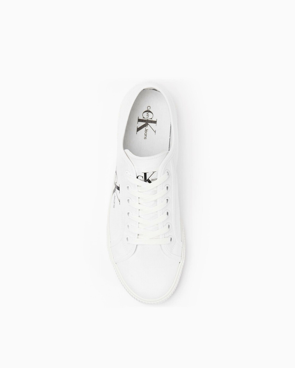 ESSENTIAL VULCANIZED MONOGRAM SNEAKERS, White, hi-res