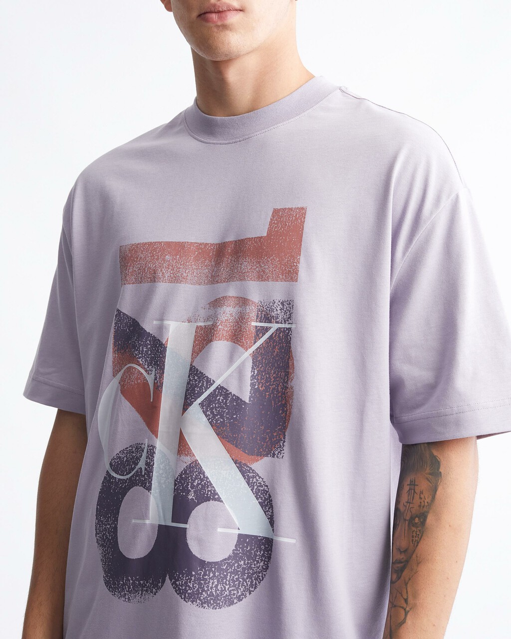 Oversized Varsity Logo T-Shirt, Lavender Aura, hi-res