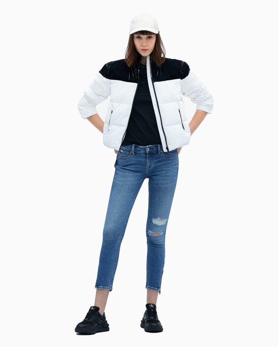 COLOR BLOCK PUFFER JACKET