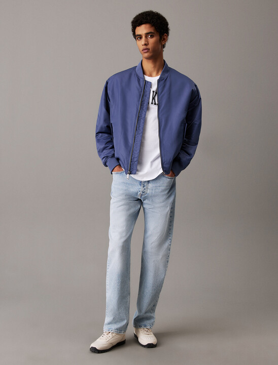 Padded Nylon Bomber Jacket