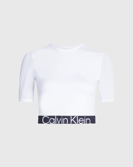 Effect Cropped Gym T-Shirt