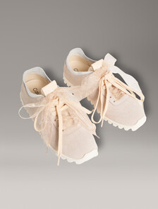 Murica - Suede Organza Runner Trainers, Light Cashew, hi-res