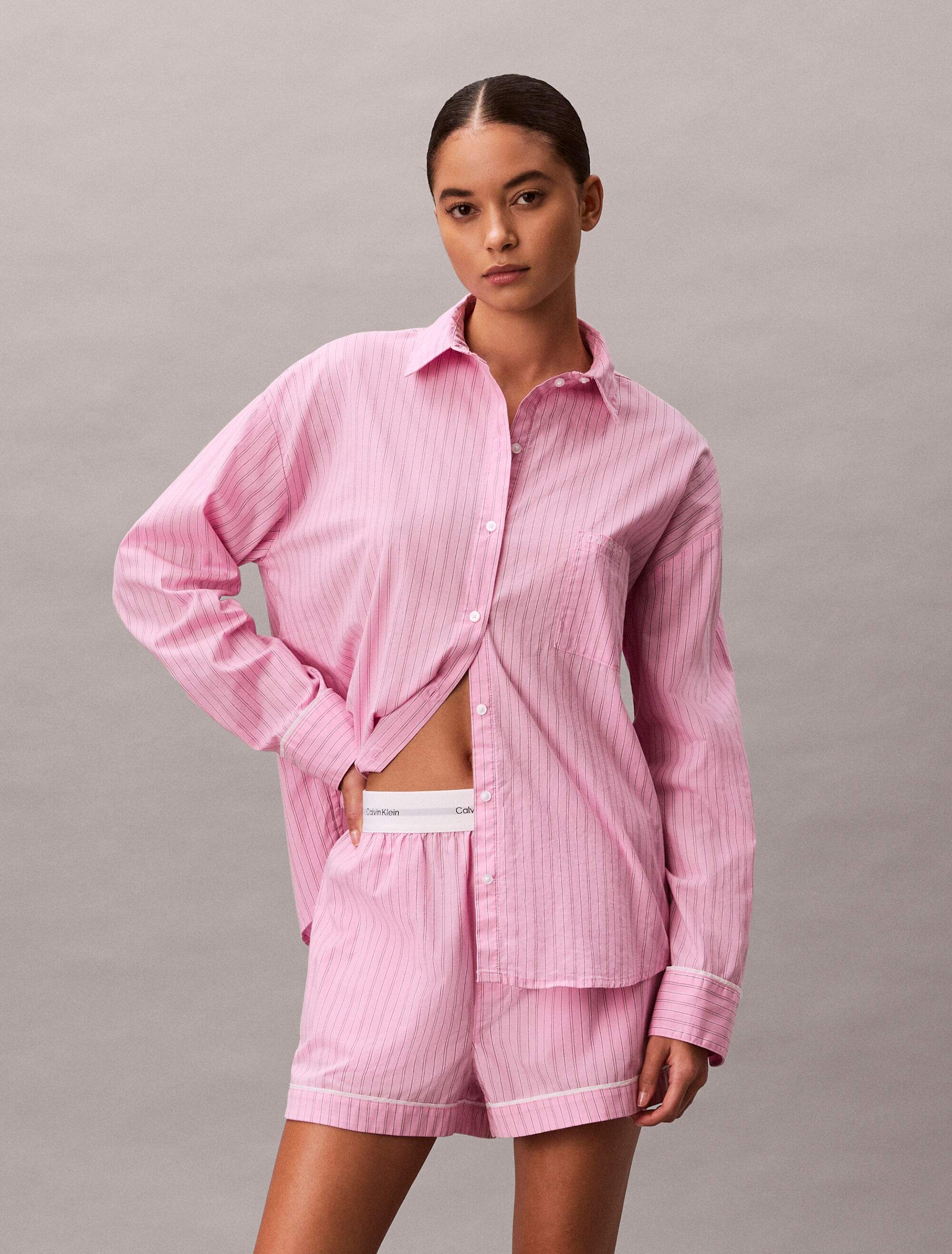 V-Day Shorts - Cotton Poplin | pink | Calvin Klein Singapore