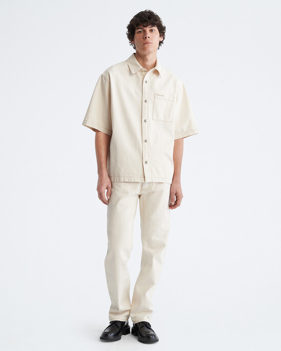 NATURALS RAW RINSE DENIM BUTTON-DOWN SHIRT