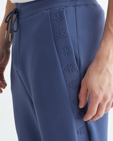 Embossed Monogram Sweatpants, AEGEAN SEA, hi-res