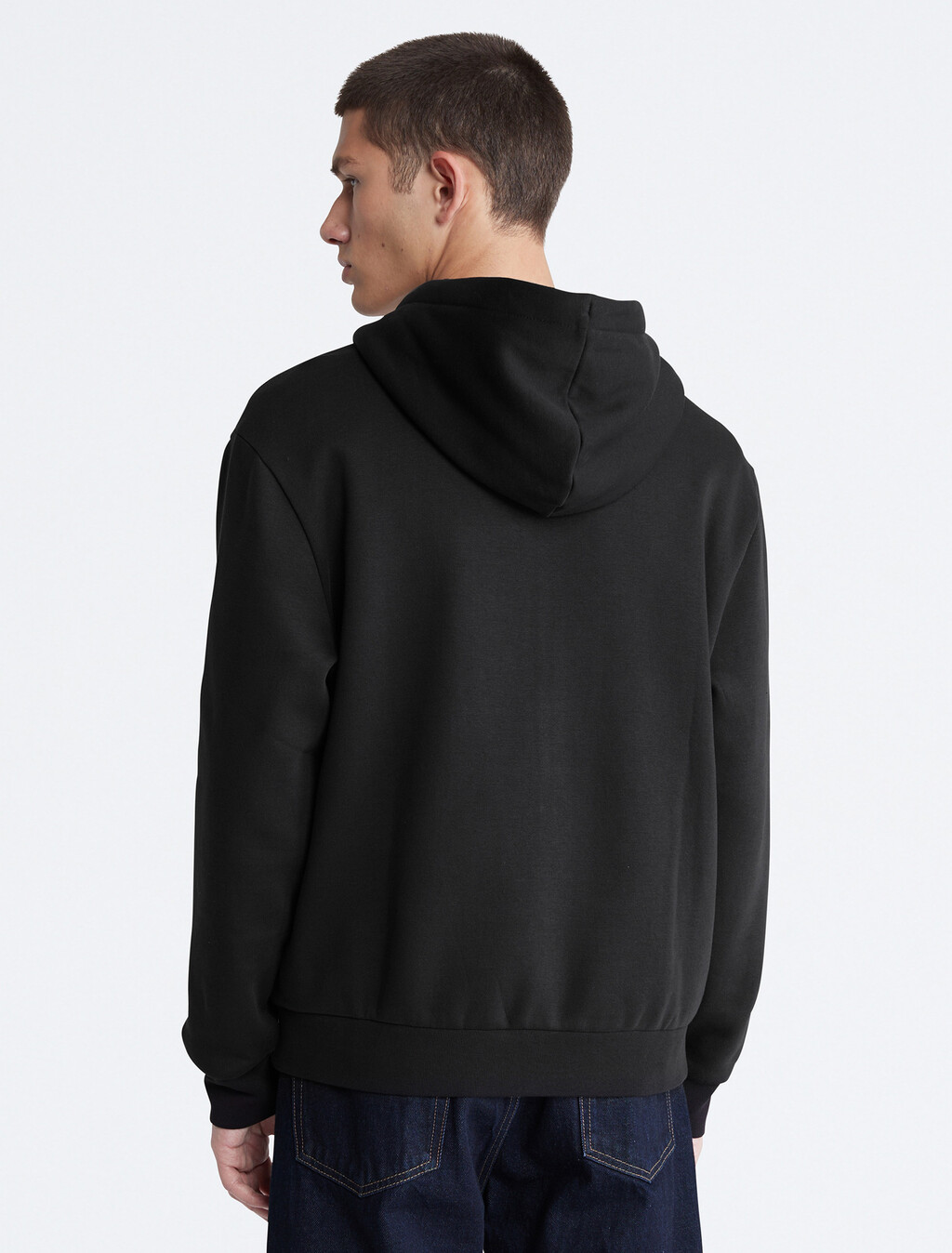 Archive Logo Zip Fleece Hoodie, Black Beauty, hi-res