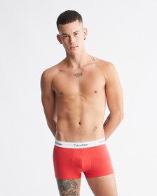 Modern Cotton Stretch Trunks 2 Pack, Rouge/Charcoal Gray, hi-res