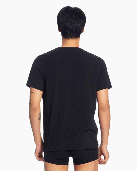 CK BLACK COTTON CREW NECK TEE