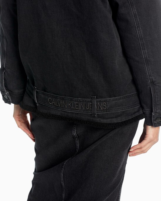 Oversized Sherpa Denim Jacket
