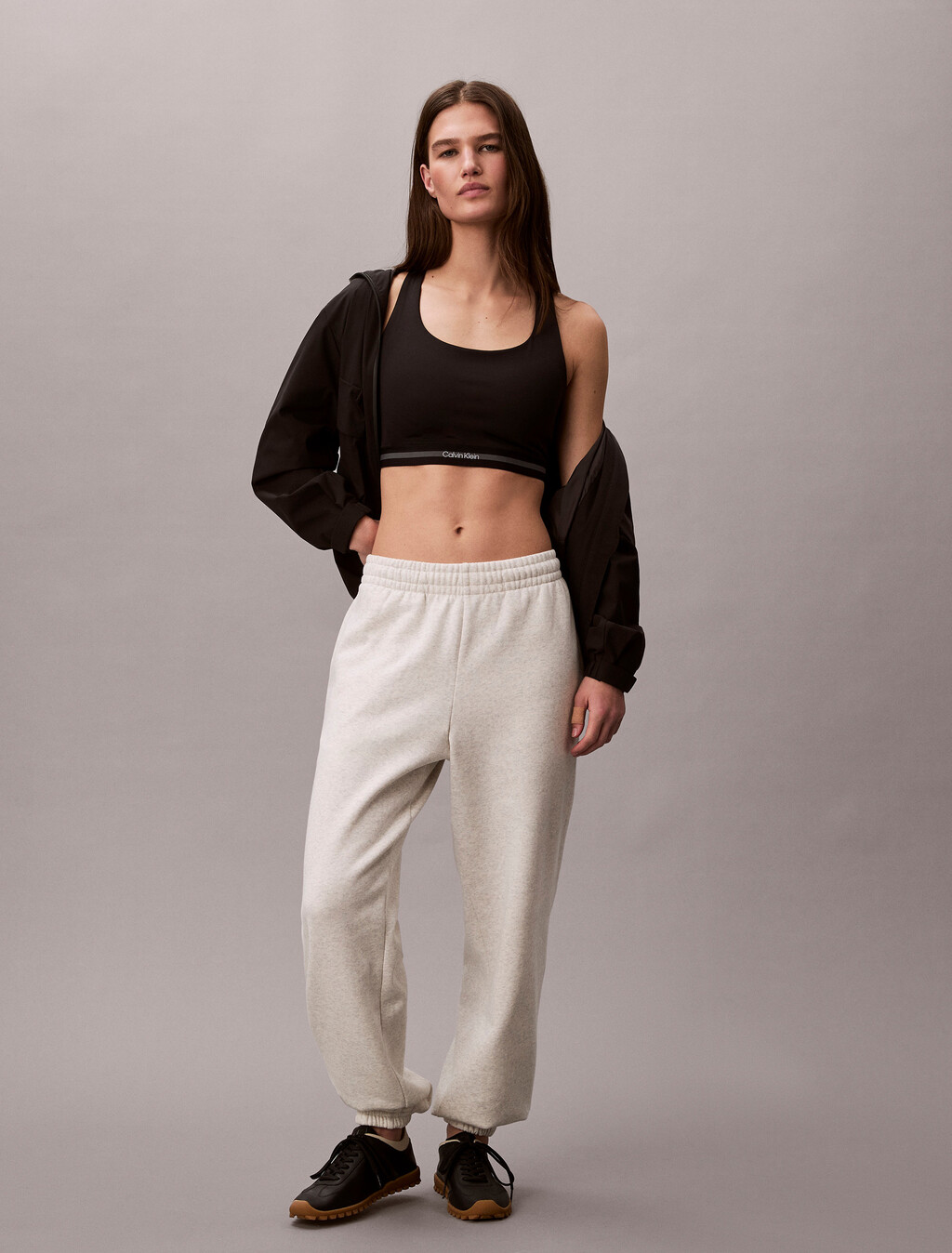 Quick-Dry Medium-Impact Sports Bra, Black, hi-res