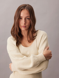 2 in 1 Knit Dress, Eggshell, hi-res