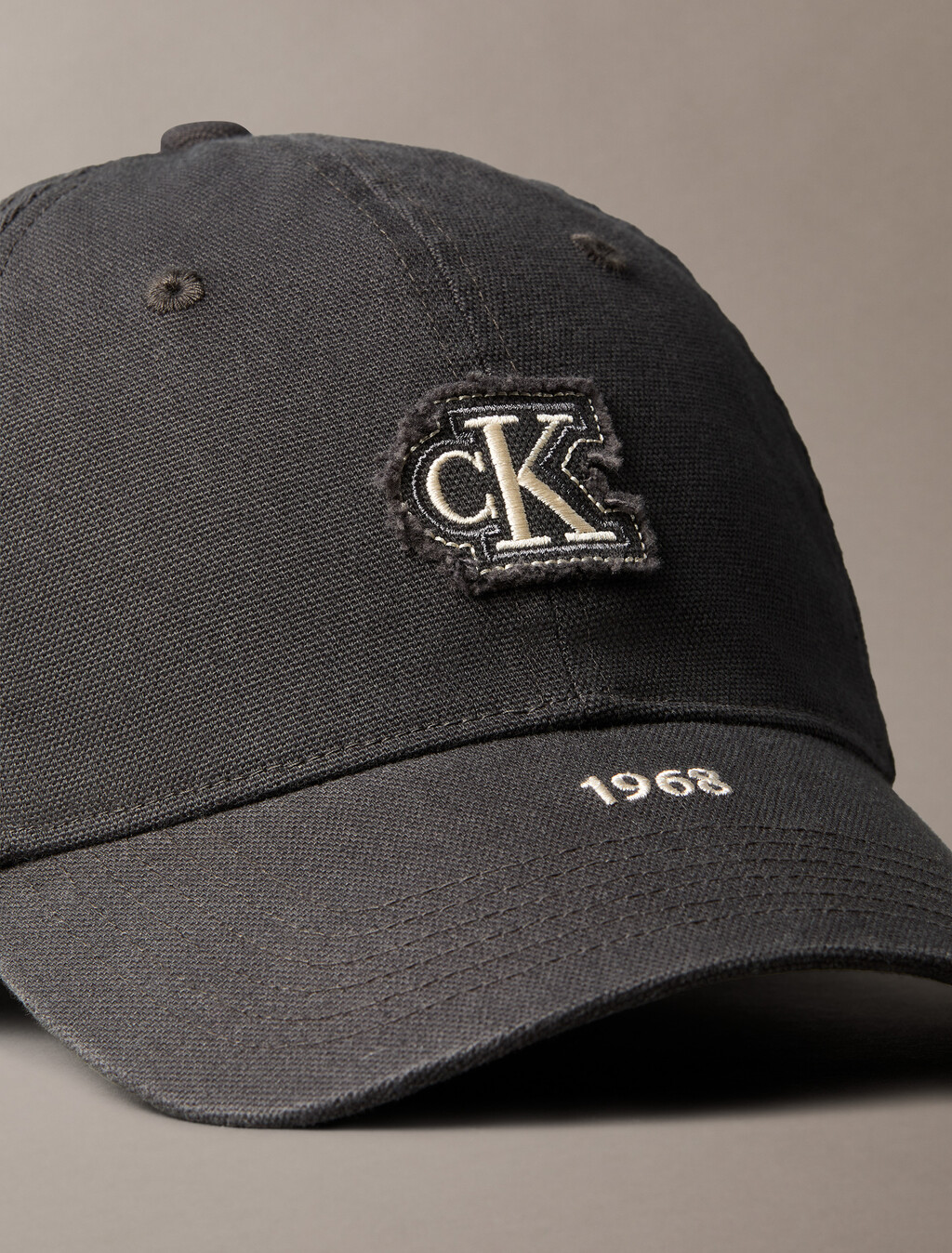 Washed Canvas Embroidered Logo Cap, Pirate Black, hi-res