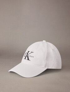 Monogram Baseball Cap, Bright White, hi-res