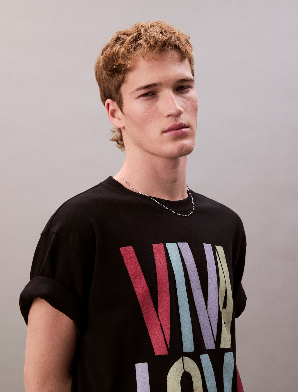 Pride Viva Love Graphic Relaxed T-Shirt, Black, hi-res