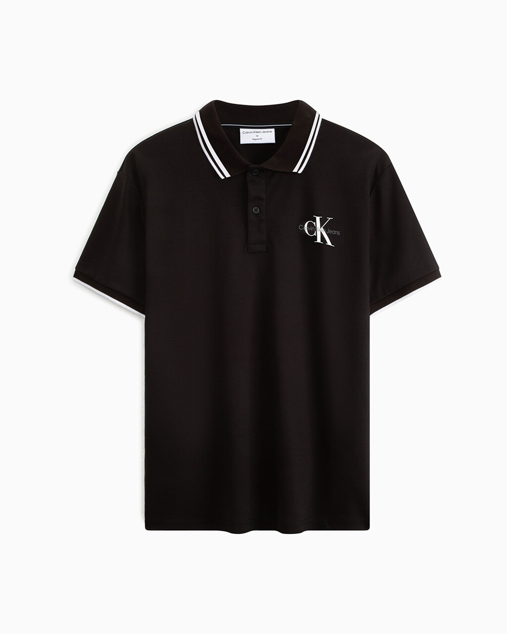 slim fit polo tees black