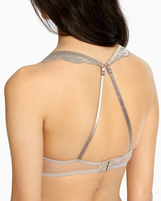 CK Black Bridal Push Up Plunge Bra
