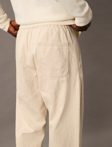 Cotton Linen Relaxed Jeans, NATURAL SUN, hi-res
