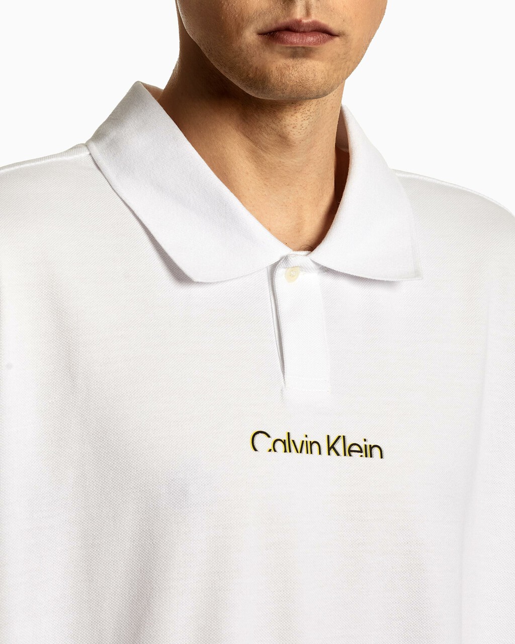 UNISEX LOGO POLO, Bright White, hi-res