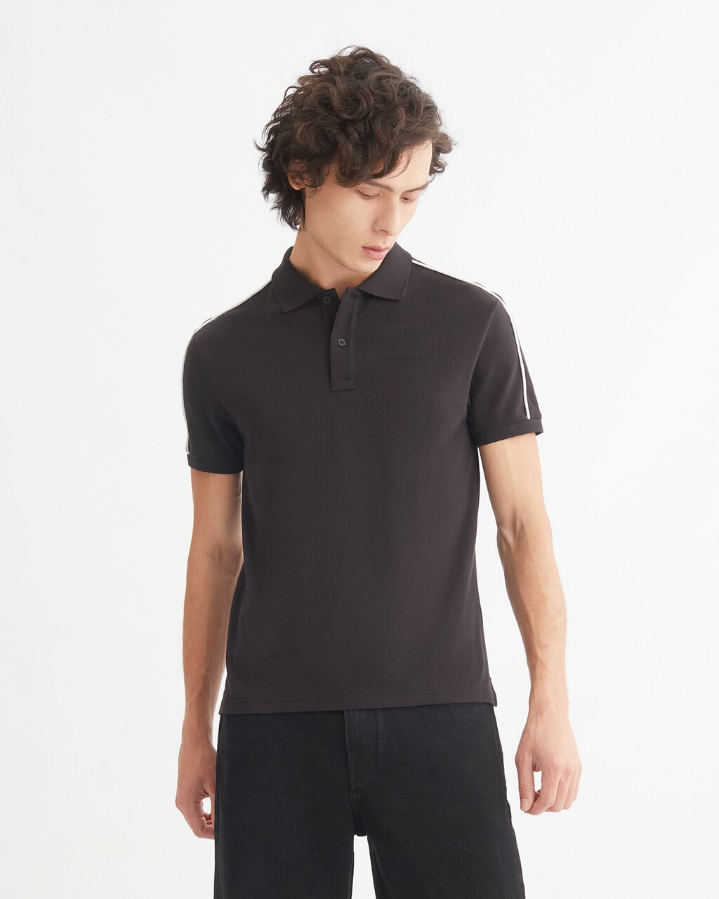 LOGO PIPING POLO, Ck Black, hi-res