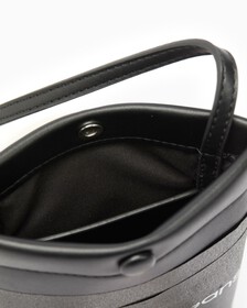 SCULPTED MONOGRAM TOTE, BLACK, hi-res