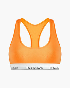 Modern Cotton Unlined Bralette, Orange Juice, hi-res