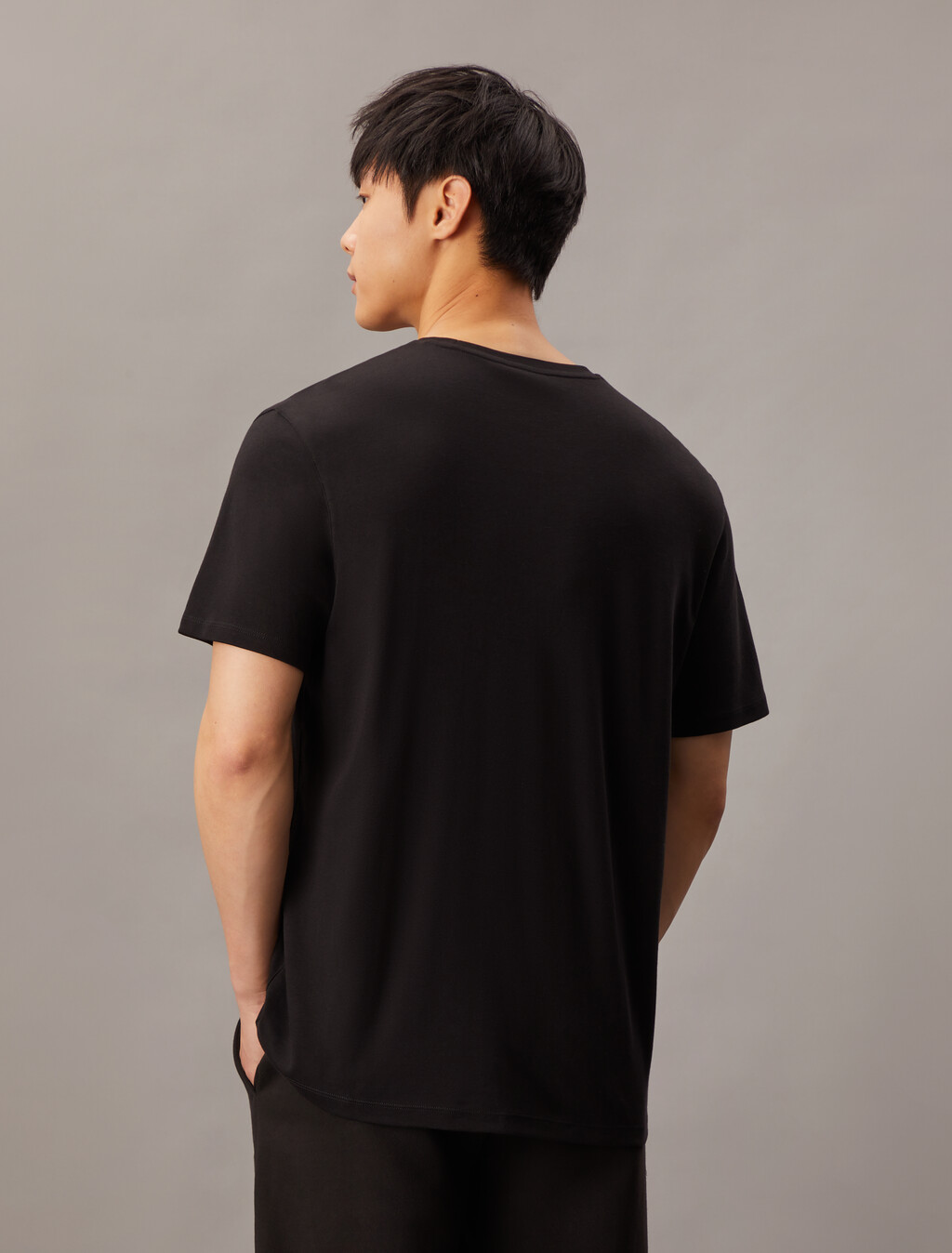 Luxury Cotton T-shirt, Black, hi-res